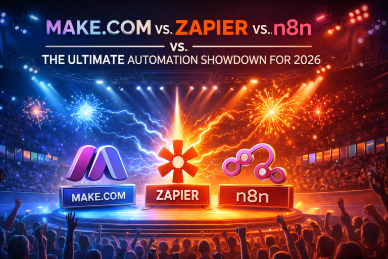 Make.com vs. Zapier vs. n8n: The Ultimate Automation Showdown for 2026 ChatGPT Image diginomad818