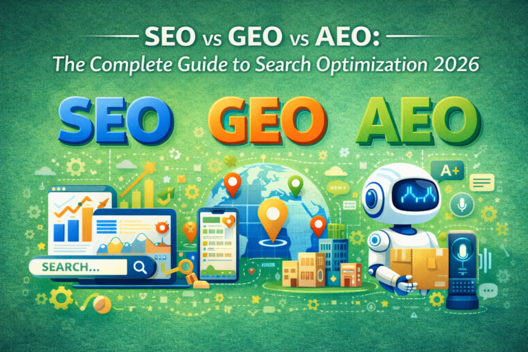 SEO vs GEO vs AEO