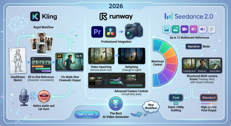 Kling, Runway and Seedance video editor