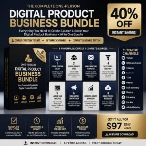 The Digital Product Business Bundle — Build the Product + Drive the Traffic