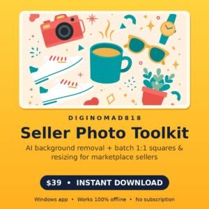 01-main Seller Photo Toolkit — AI Background Remover & Batch Photo Prep for Etsy, eBay, Amazon & Walmart Sellers (Windows, Offline)