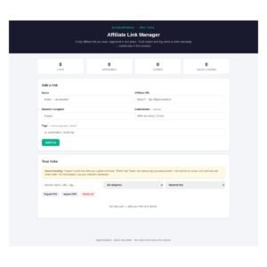 Affiliate Link Manager