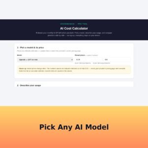 AI Cost Calculator — Token & API Cost Estimator