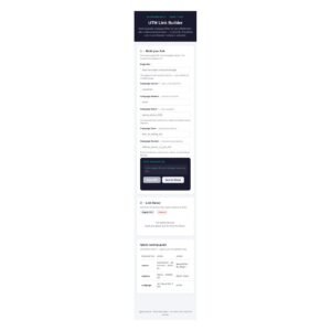 UTM Link Builder