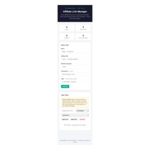 Affiliate Link Manager