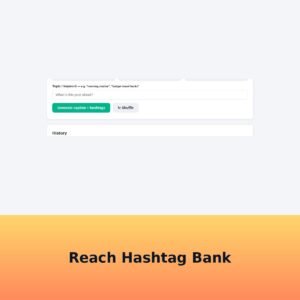 Hashtag & Caption Generator for Creators