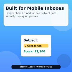Email Subject Line Tester — Score & Compare Subject Lines Before You Send
