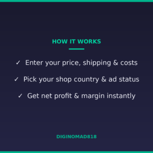 Etsy Profit Calculator