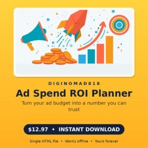 Ad Spend ROI Planner