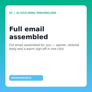 AI Cold Email Personalizer