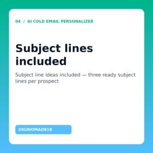 AI Cold Email Personalizer