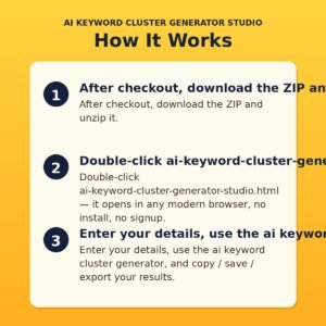 AI Keyword Cluster Generator Studio