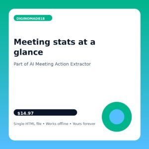 AI Meeting Action Extractor
