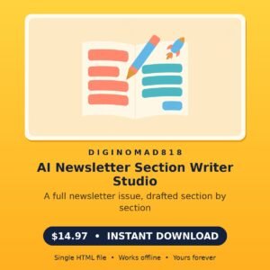 AI Newsletter Section Writer Studio