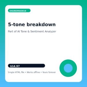 AI Tone & Sentiment Analyzer