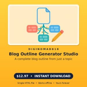Blog Outline Generator Studio