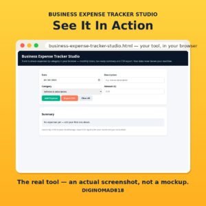 Business Expense Tracker Studio