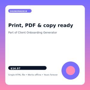 Client Onboarding Generator