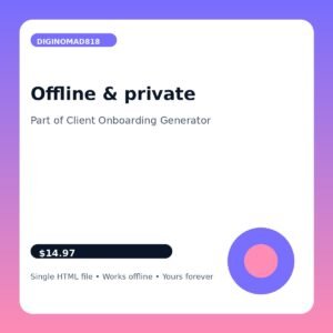 Client Onboarding Generator