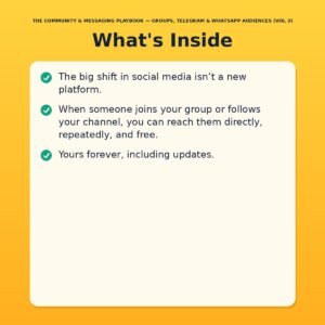 community-messaging-playbook-04 The Community & Messaging Playbook — Groups, Telegram & WhatsApp Audiences (Vol 3)