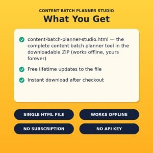 Content Batch Planner Studio