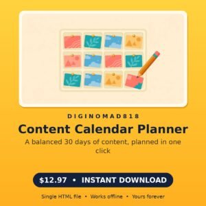 Content Calendar Planner