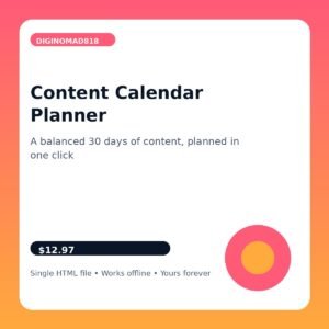 Content Calendar Planner