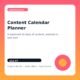 Content Calendar Planner