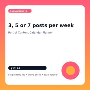 Content Calendar Planner