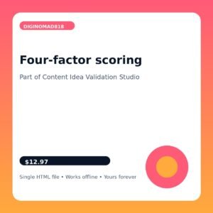 Content Idea Validation Studio