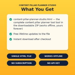 Content Pillar Planner Studio