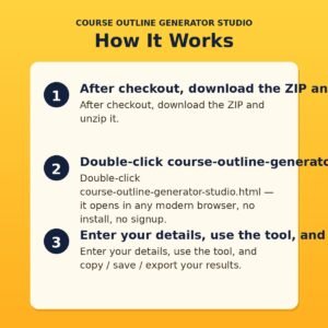 Course Outline Generator Studio
