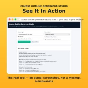 Course Outline Generator Studio