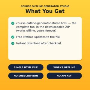Course Outline Generator Studio