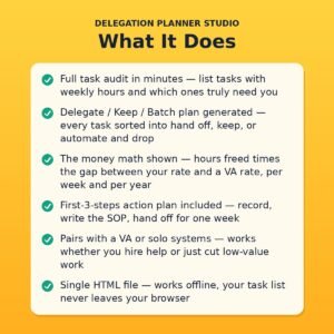Delegation Planner Studio