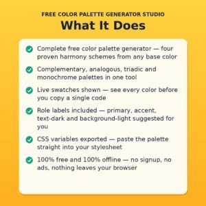 Free Color Palette Generator Studio