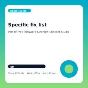 Free Password Strength Checker Studio