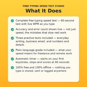 Free Typing Speed Test Studio