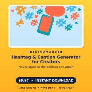 Hashtag & Caption Generator for Creators