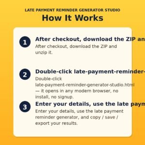 Late Payment Reminder Generator Studio