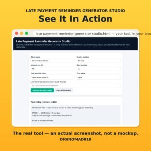 Late Payment Reminder Generator Studio