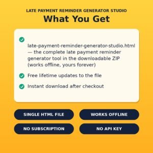 Late Payment Reminder Generator Studio