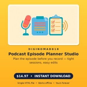podcast-episode-planner-studio-01 Podcast Episode Planner Studio