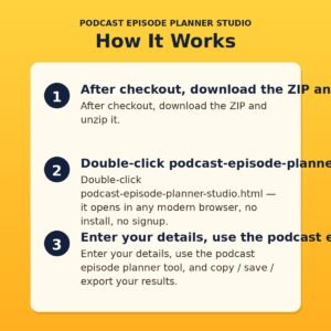 Podcast Episode Planner Studio