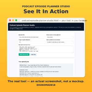 Podcast Episode Planner Studio
