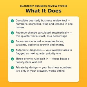 Quarterly Business Review Studio