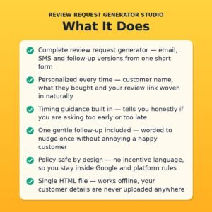 Review Request Generator Studio