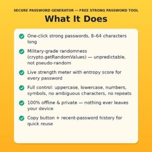 Secure Password Generator — Free Strong Password Tool