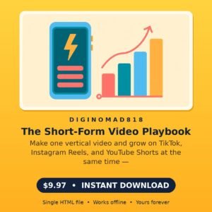The Short-Form Video Playbook — TikTok, Reels & Shorts From One Video (Vol 2)