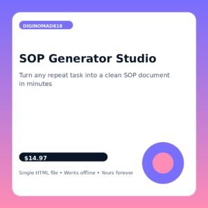SOP Generator Studio